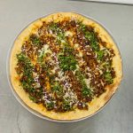 Birria Pizza Pic from the top.